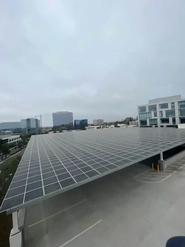 solar panel project for Kilroy Realty in California