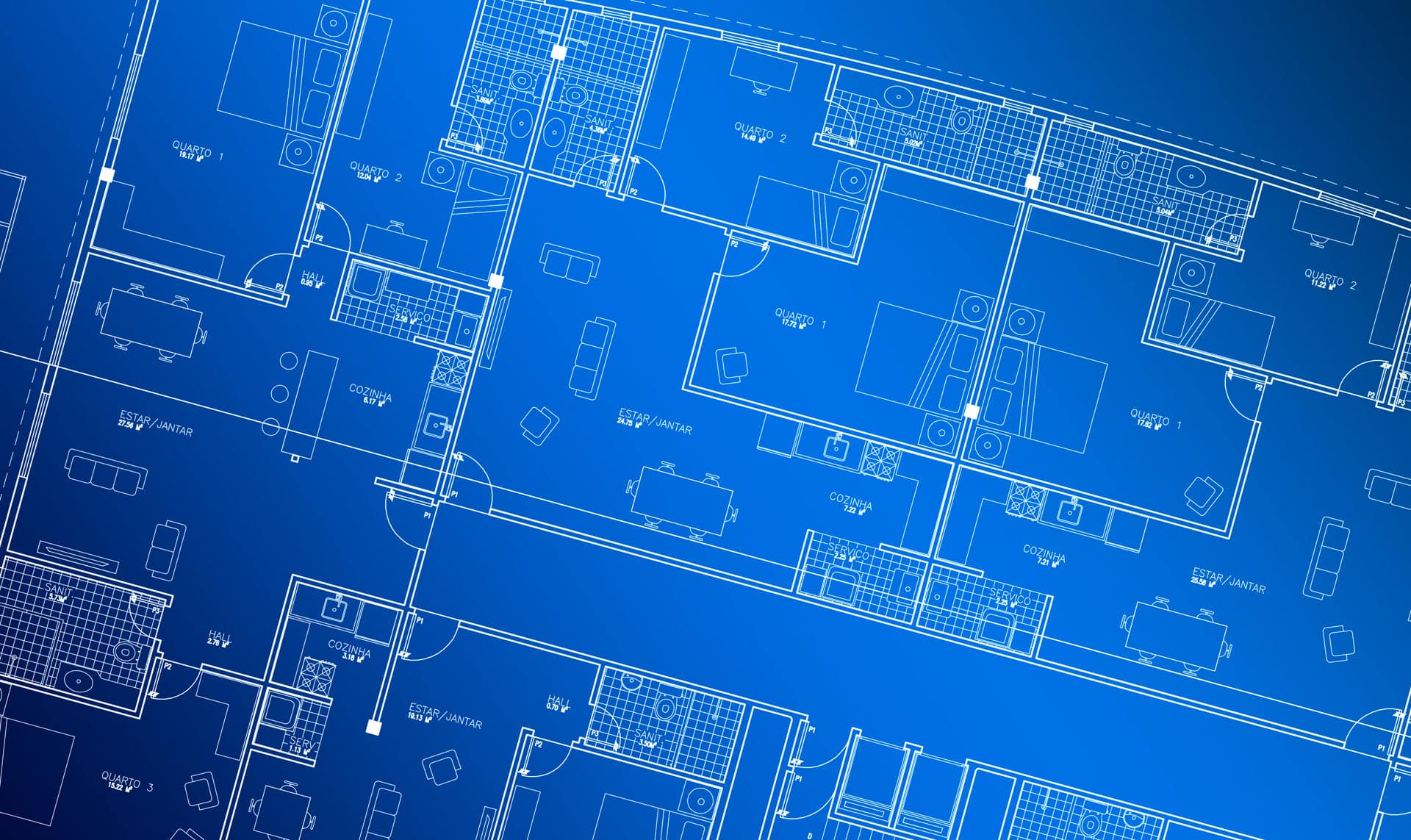 Building Blueprint Background